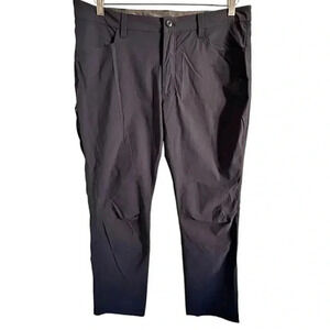 Eddie Bauer Men's Flat Front Nylon Stretch Navy Blue Outdoor Tech Pants 40x32